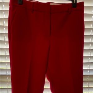 Talbot’s red Hampshire ankle dress slacks, size 12.